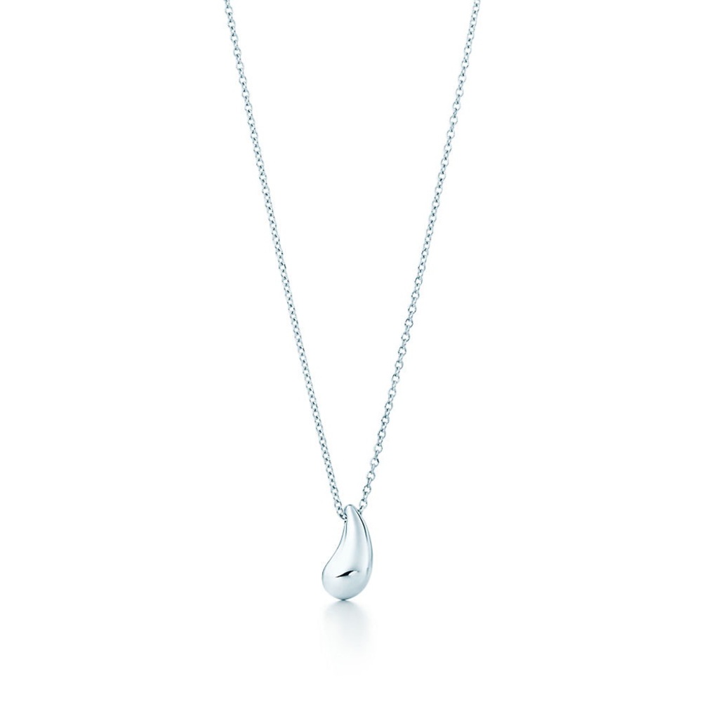 Tiffany Tear Drop Pendant and Chain